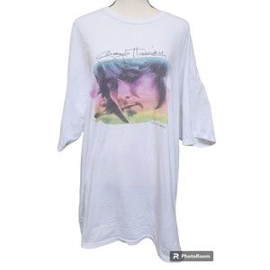 George Harrison Let It Roll White T-Shirt Size 2X